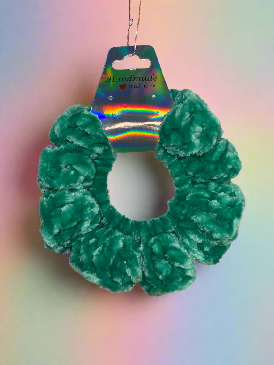 Crochet Velvet Scrunchies
