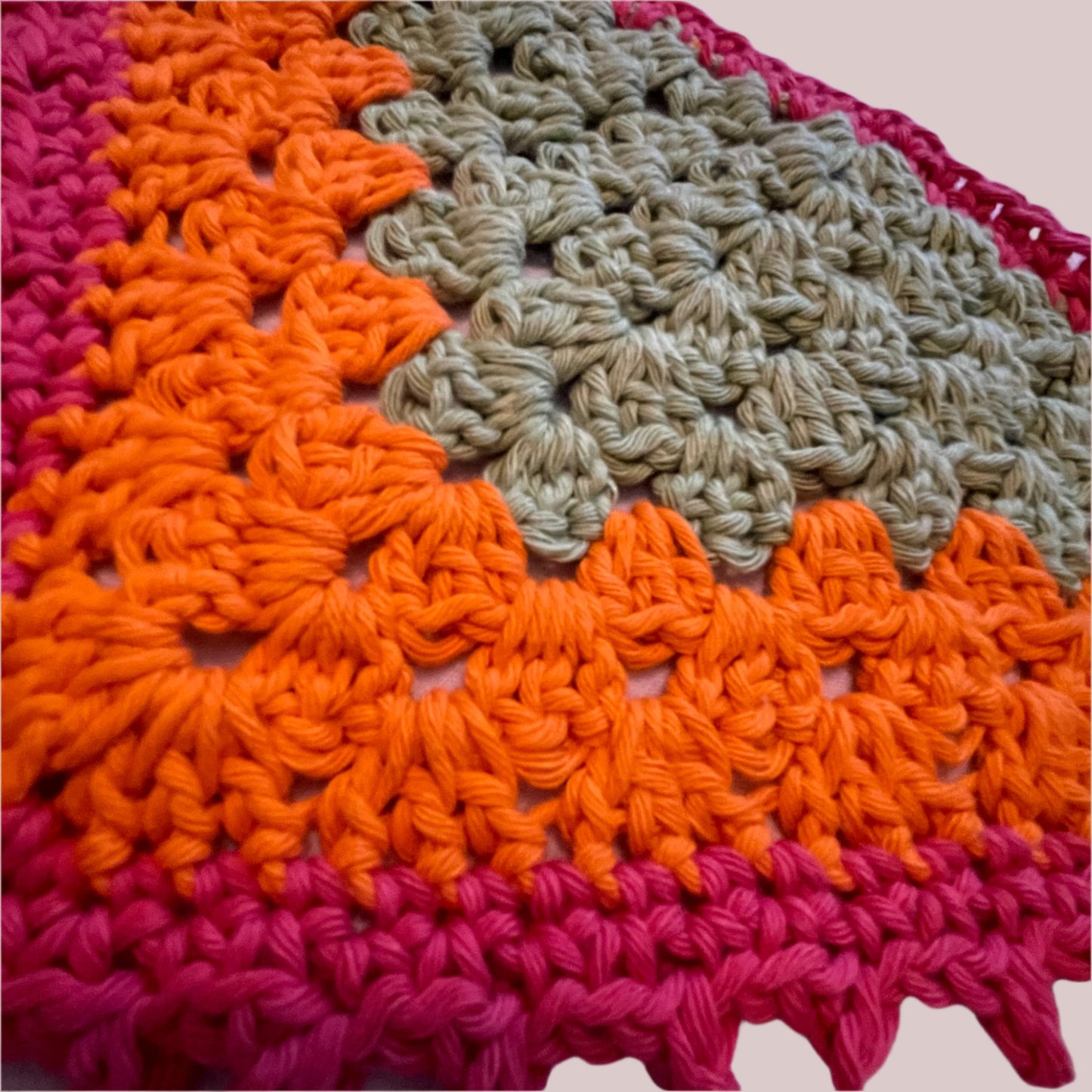 Crochet Odd Ball Hair Head Bandannas Scarf - Picot Edge