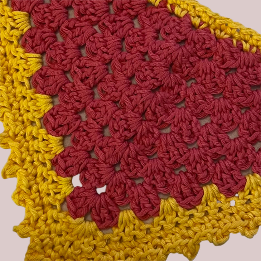 Crochet Odd Ball Hair Head Bandannas Scarf - Picot Edge