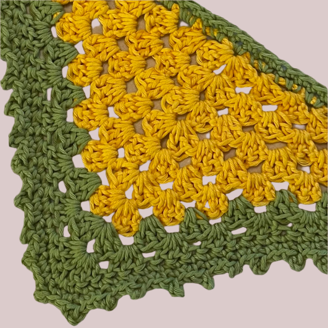 Crochet Odd Ball Hair Head Bandannas Scarf - Picot Edge