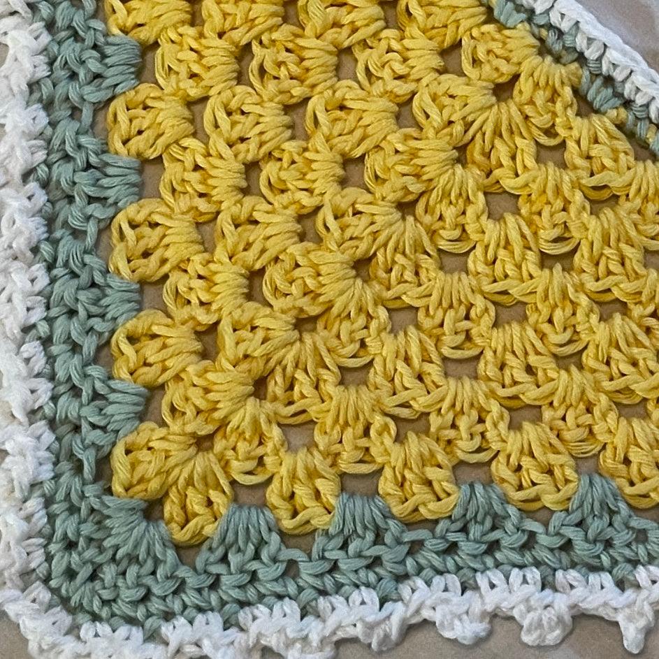 Crochet Odd Ball Hair Head Bandannas Scarf - Picot Edge