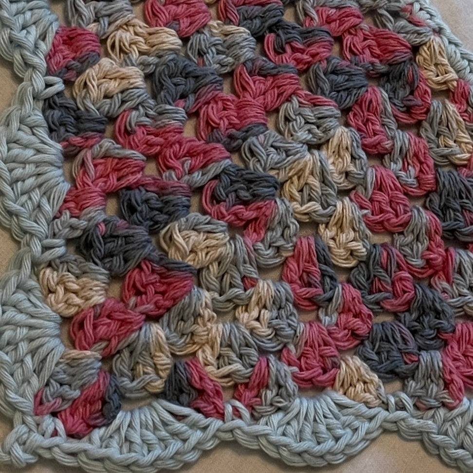 Crochet Odd Ball Hair Head Bandannas Scarf - Shell Edge