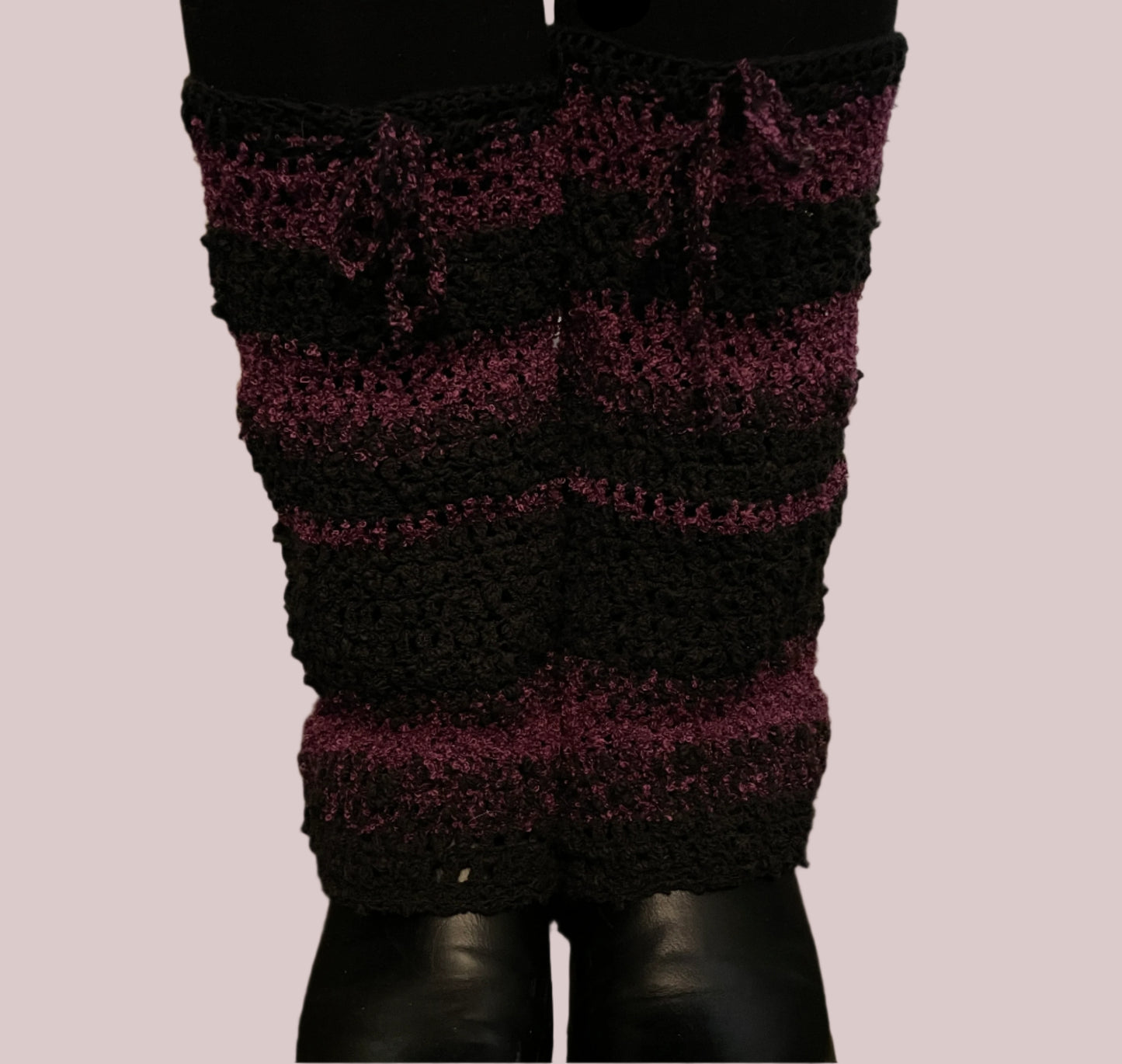 Crochet Striped Legwarmers