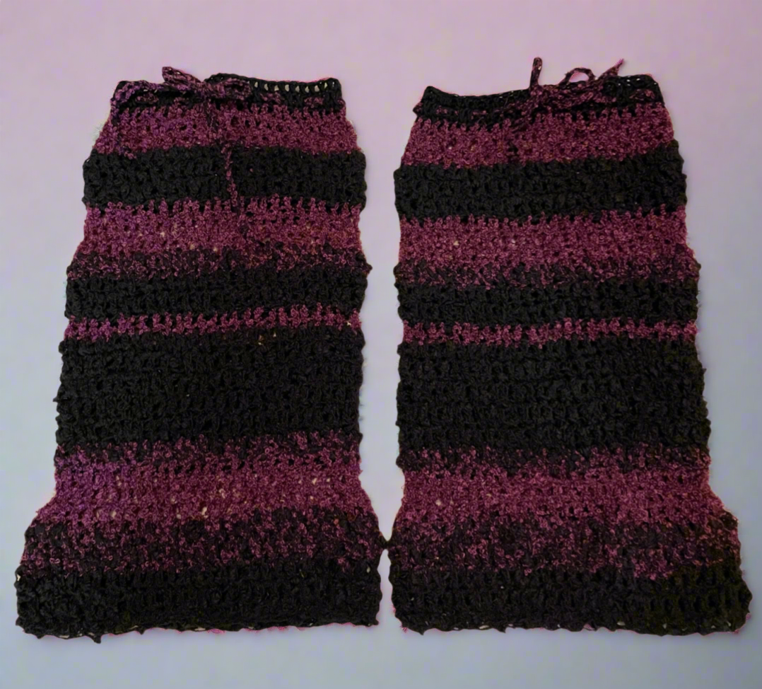 Crochet Striped Legwarmers