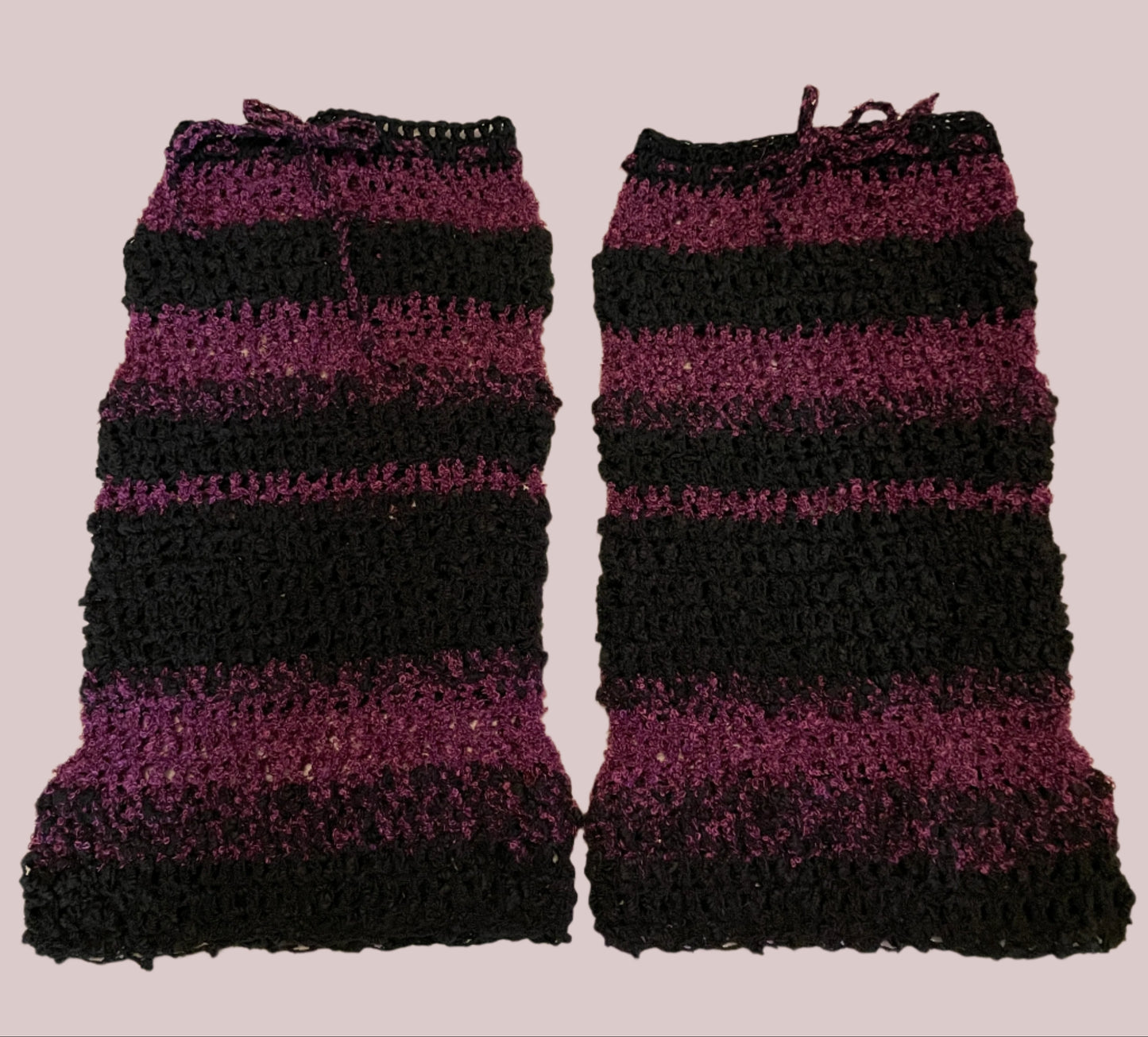 Crochet Striped Legwarmers