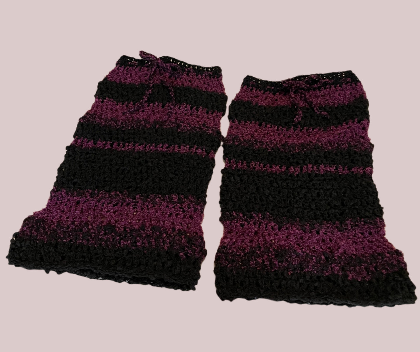 Crochet Striped Legwarmers