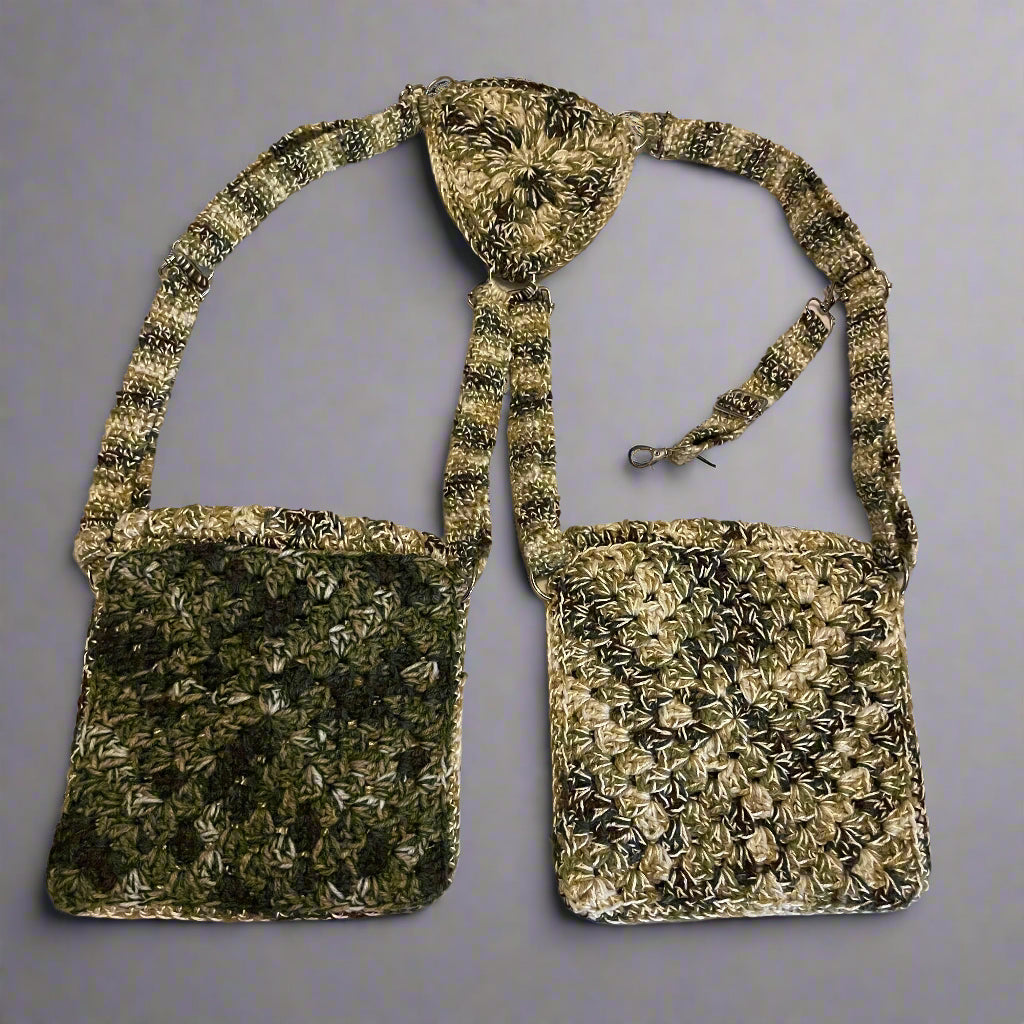 Crochet Camo Harness Bag